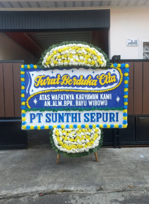 Papan Bunga Duka di Kertanegara
